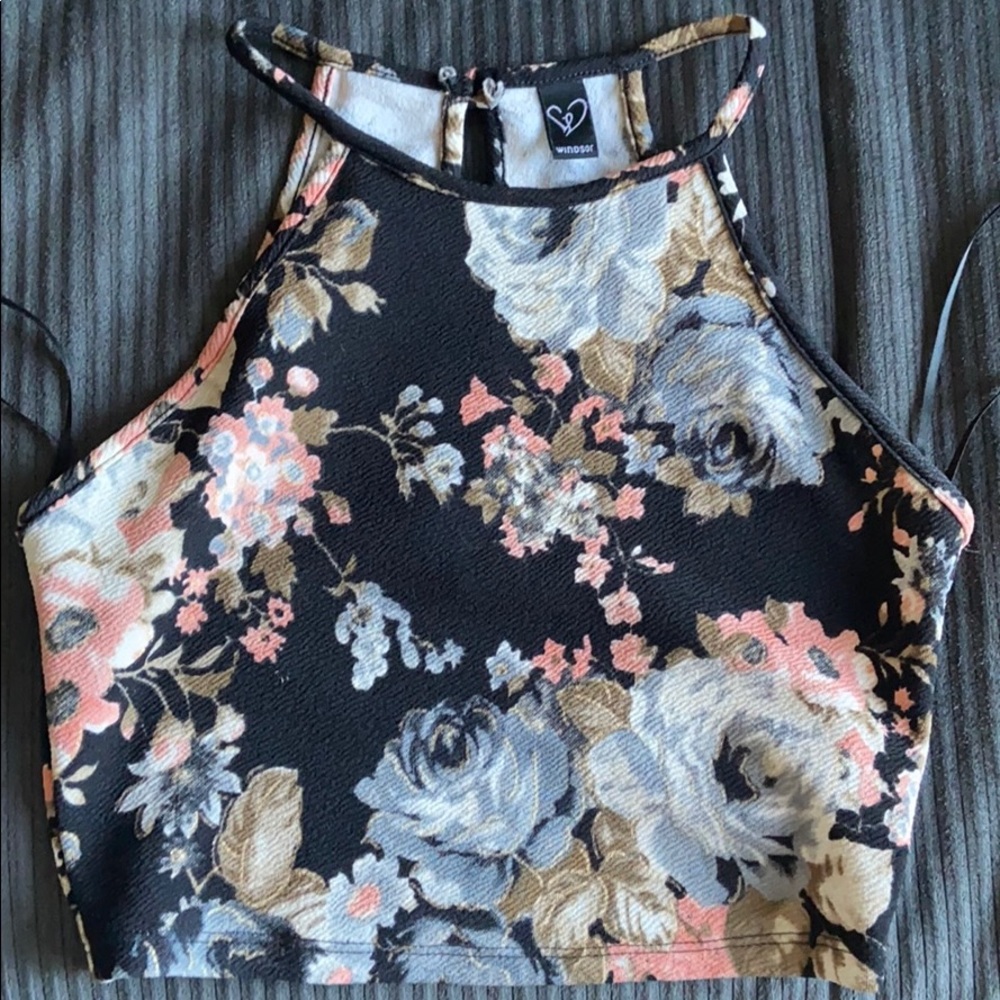 Windsor floral crop top